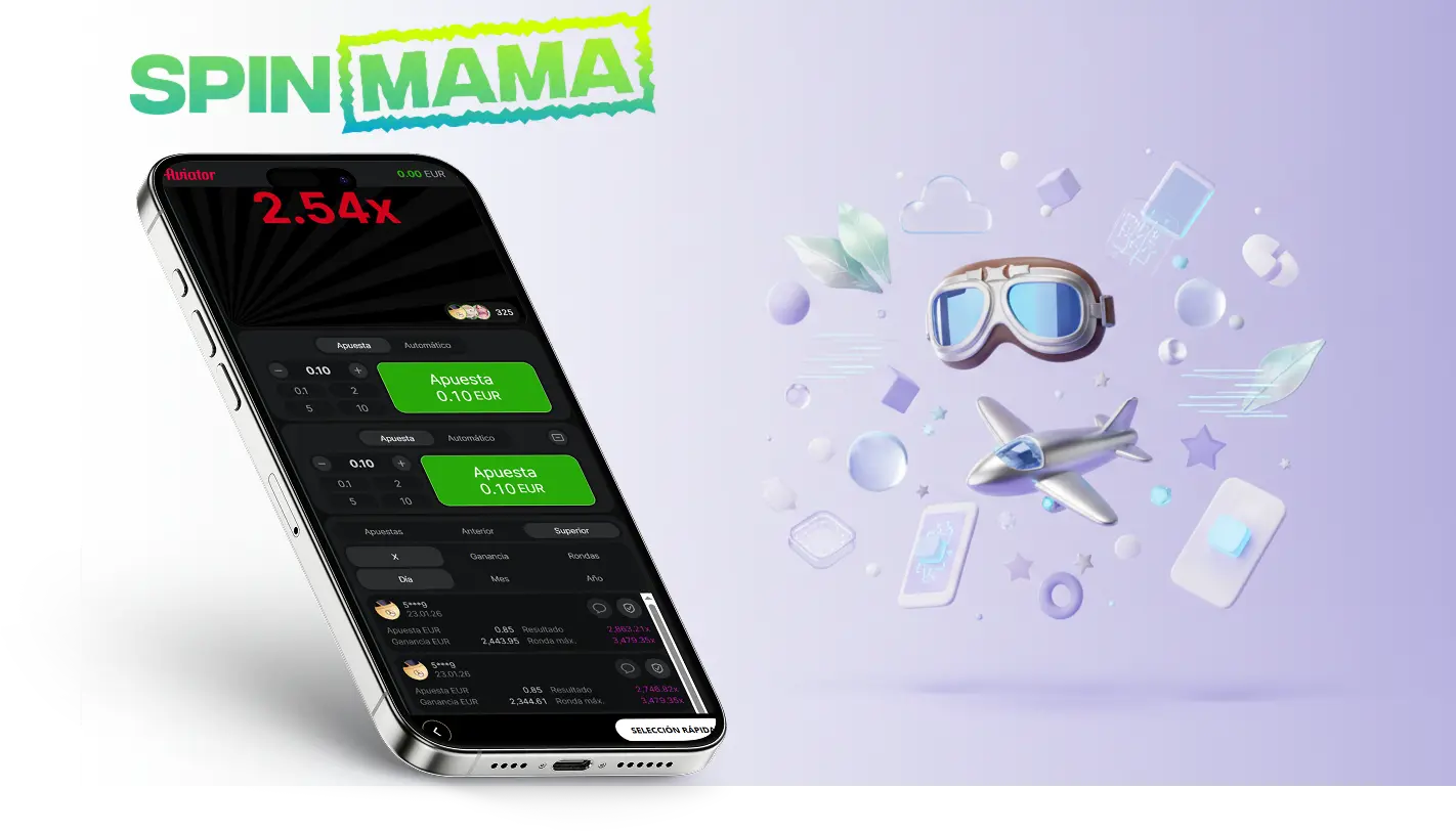 spin mama aviator smartphone