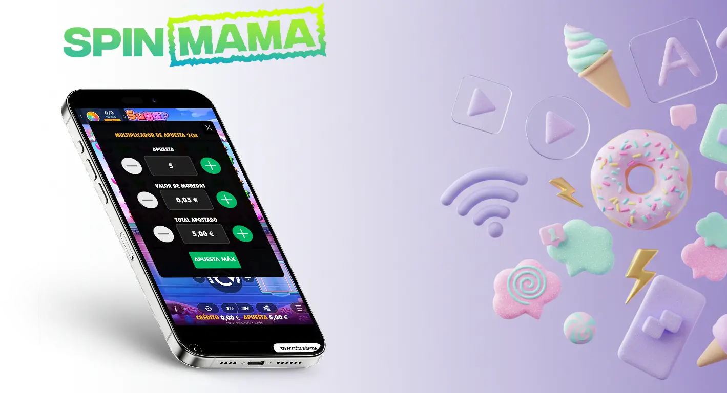 spin mama sugar rush mobile